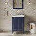 jeffrey alexander percival 24-inch bathroom vanity with top in blue