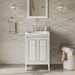 jeffrey alexander percival 24-inch bathroom vanity with top in white