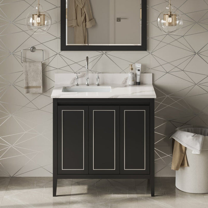 Jeffrey Alexander Percival 36-inch Single Vanity with Top - Luxe Vanity & Tub