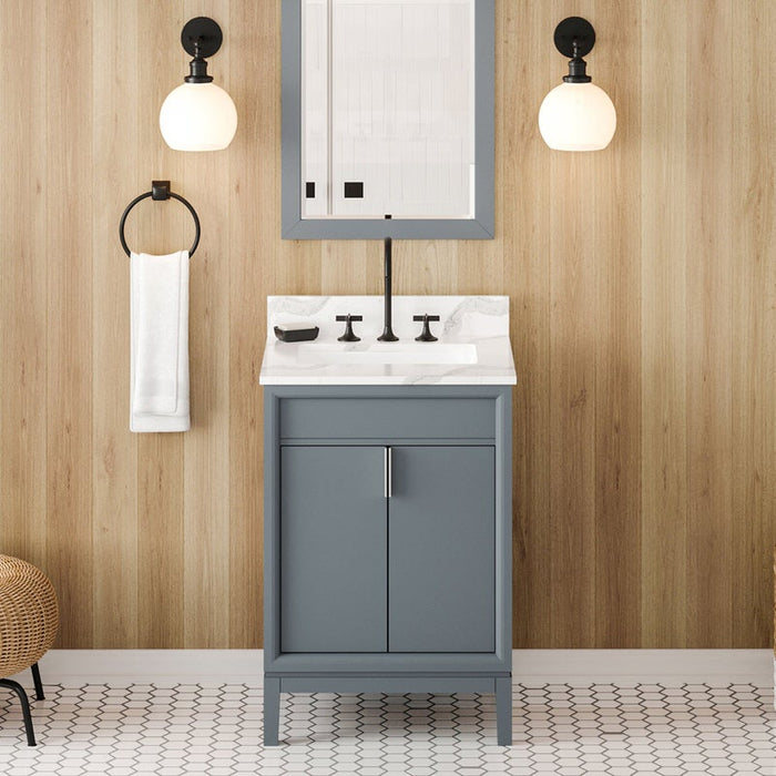 jeffrey alexander theodora 24-inch single bathroom vanity with top in blue from home luxury usa