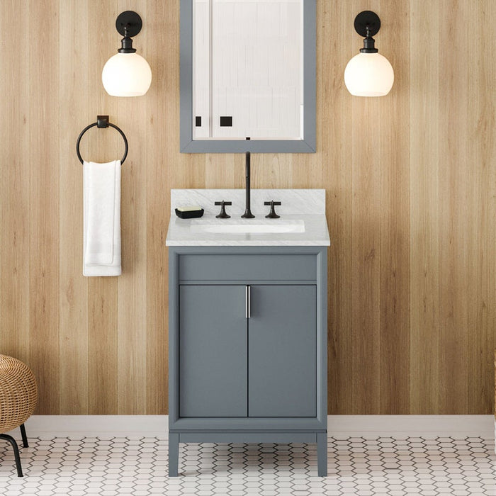 jeffrey alexander theodora 24-inch single bathroom vanity with top in blue from home luxury usa