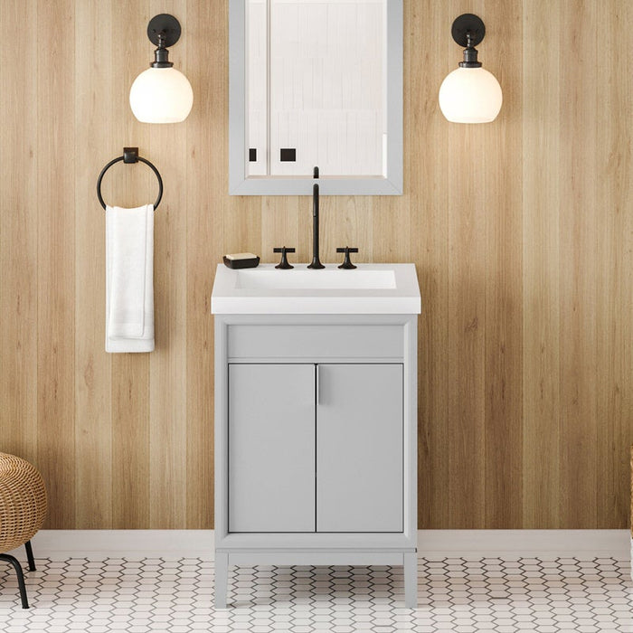 jeffrey alexander theodora 24-inch single bathroom vanity with top in grey from home luxury usa