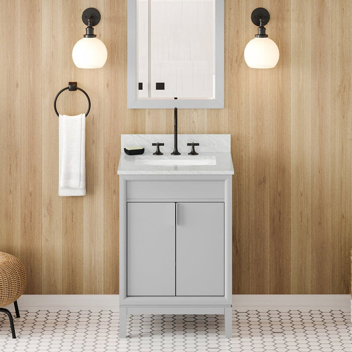 jeffrey alexander theodora 24-inch single bathroom vanity with top in grey from home luxury usa