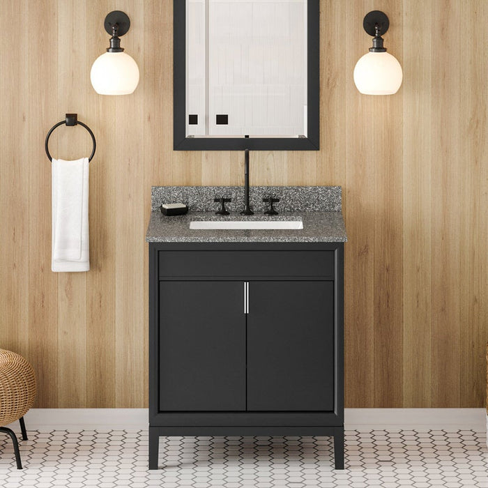 jeffrey alexander theodora 30-inch single bathroom vanity with top in white from home luxury usa