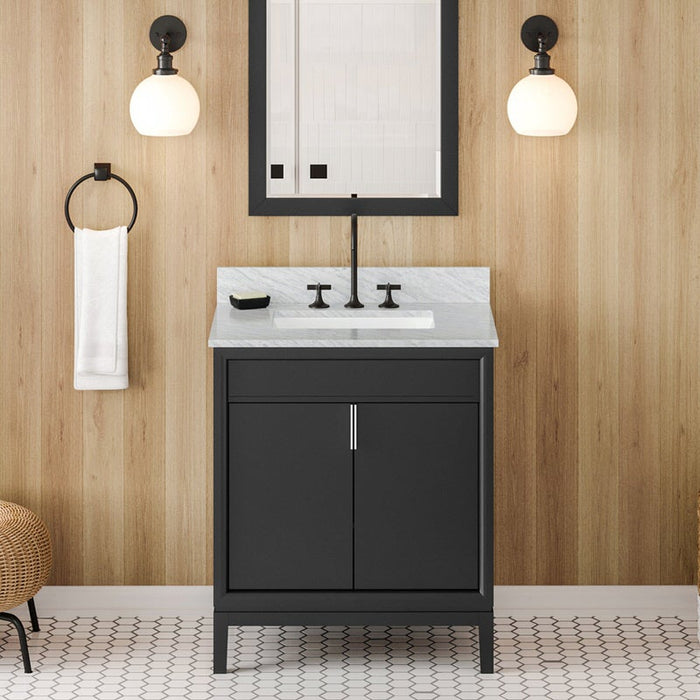 jeffrey alexander theodora 30-inch single bathroom vanity with top in white from home luxury usa