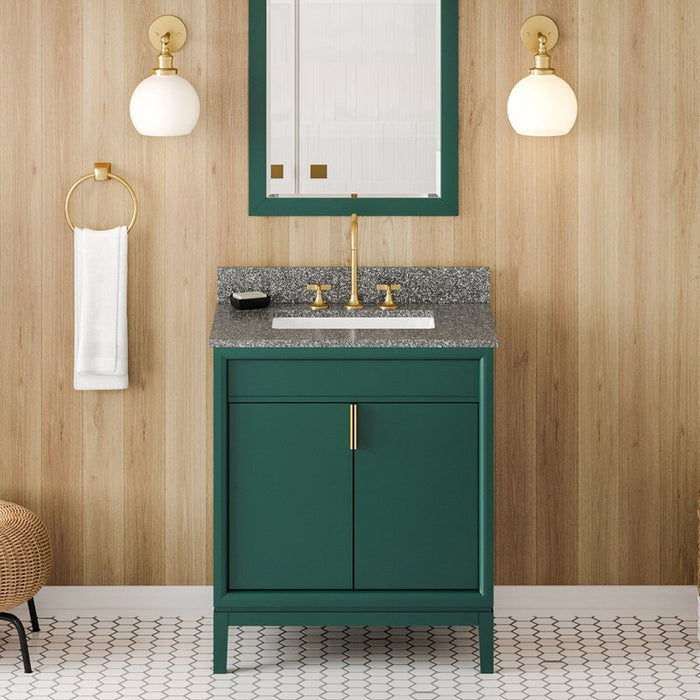 jeffrey alexander theodora 30-inch single bathroom vanity with top in blue from home luxury usa