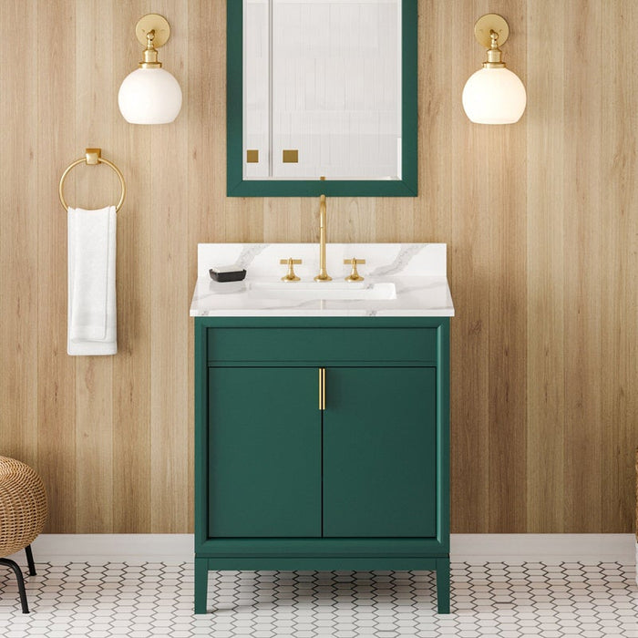 jeffrey alexander theodora 30-inch single bathroom vanity with top in blue from home luxury usa