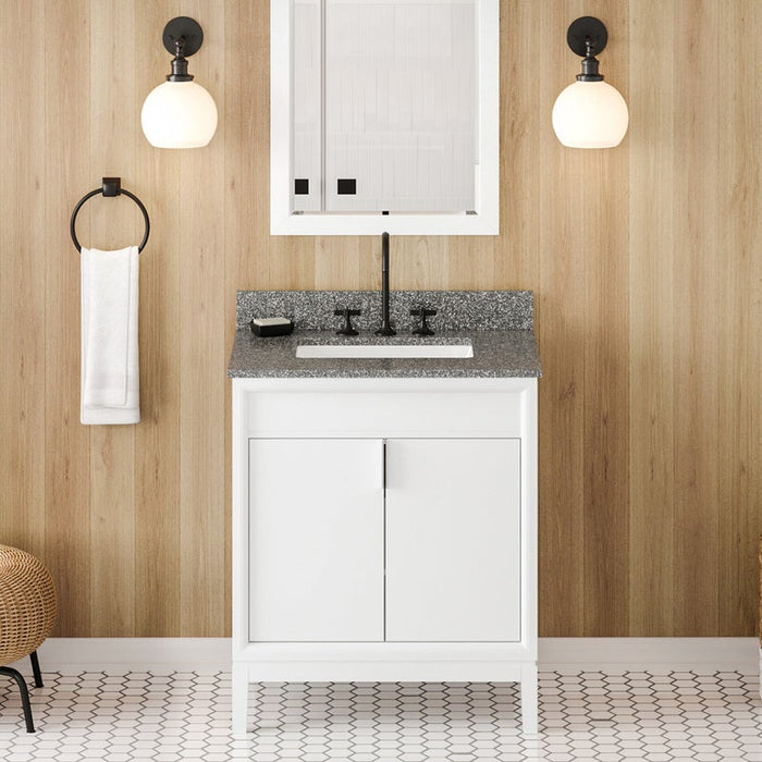 jeffrey alexander theodora 30-inch single bathroom vanity with top in grey from home luxury usa