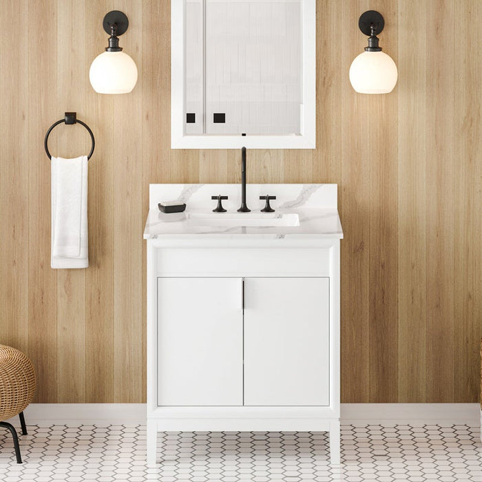 jeffrey alexander theodora 30-inch single bathroom vanity with top in grey from home luxury usa