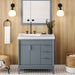 jeffrey alexander theodora 36-inch single bathroom vanity with top in blue from home luxury usa