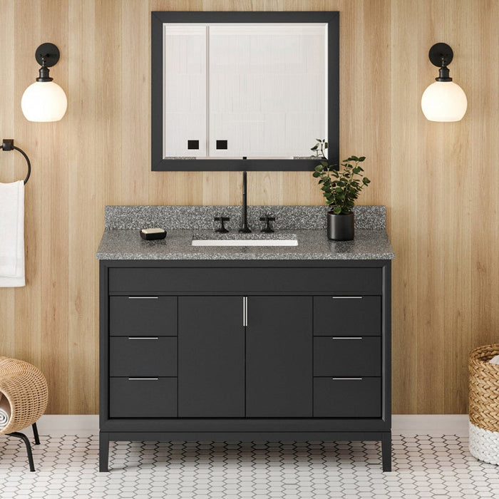 jeffrey alexander theodora 48-inch bathroom vanity with top in grey from home luxury usa