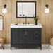 jeffrey alexander theodora 48-inch bathroom vanity with top in white from home luxury usa