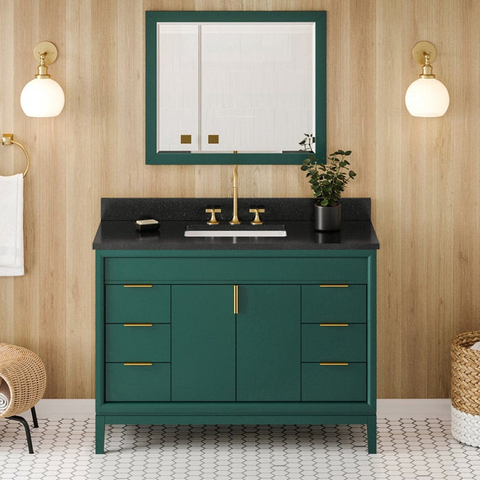 jeffrey alexander theodora 48-inch bathroom vanity with top in blue from home luxury usa