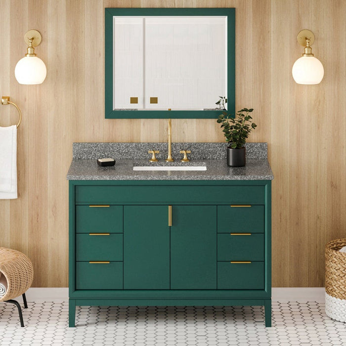 jeffrey alexander theodora 48-inch bathroom vanity with top in blue from home luxury usa