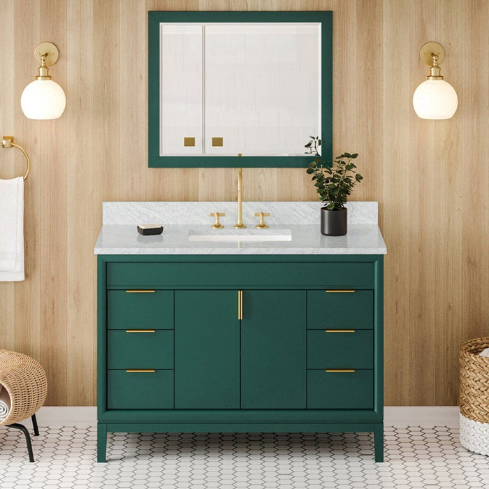 jeffrey alexander theodora 48-inch bathroom vanity with top in blue from home luxury usa