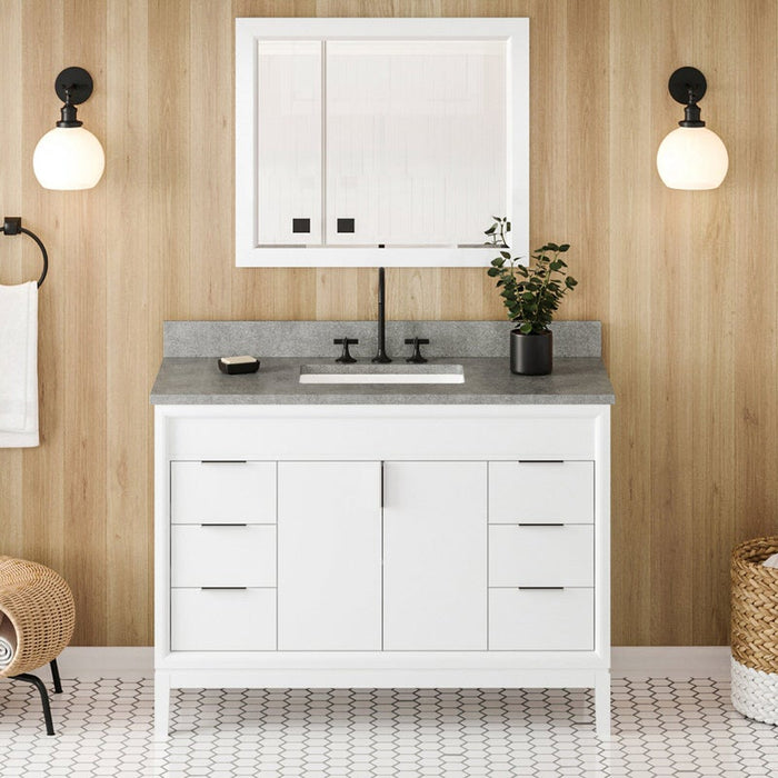 jeffrey alexander theodora 48-inch bathroom vanity with top in grey from home luxury usa