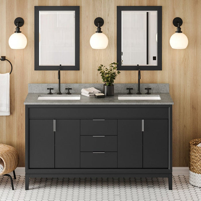 jeffrey alexander theodora 60-inch double bathroom vanity with top in white from home luxury usa