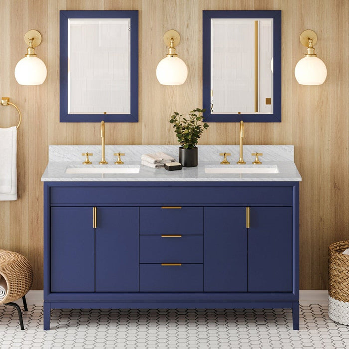 jeffrey alexander theodora 60-inch double bathroom vanity with top in blue from home luxury usa