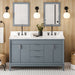 jeffrey alexander theodora 60-inch double bathroom vanity with top in blue from home luxury usa