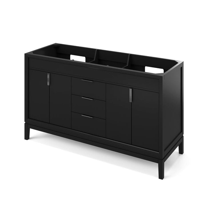 jeffrey alexander theodora 60-inch double bathroom vanity with top in black from home luxury usa