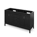 jeffrey alexander theodora 60-inch double bathroom vanity with top in black from home luxury usa