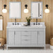 jeffrey alexander theodora 60-inch double bathroom vanity with top in grey from home luxury usa