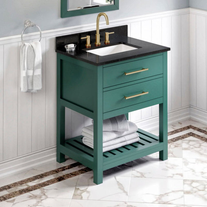 Jeffrey Alexander Wavecrest 30-inch Single Bathroom Vanity Set - Luxe Vanity & Tub