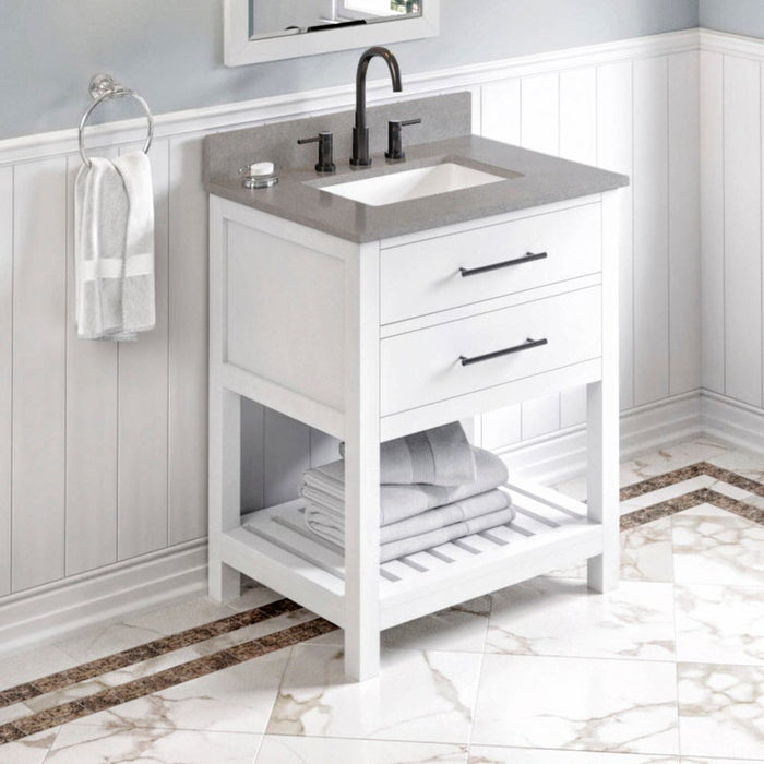 jeffrey alexander wavecrest 30-inch bathroom vanity with top in grey from home luxury usa