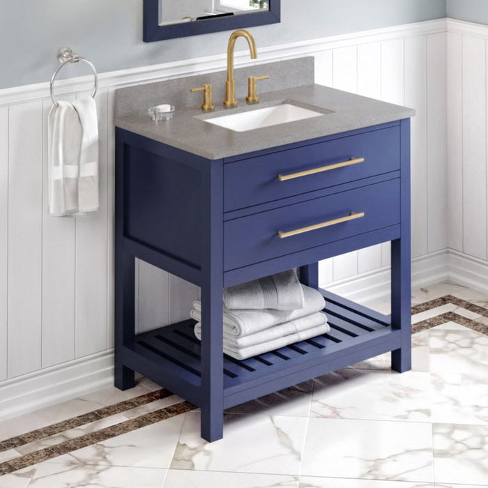 jeffrey alexander wavecrest 36-inch single bathroom vanity with top in white from home luxury usa