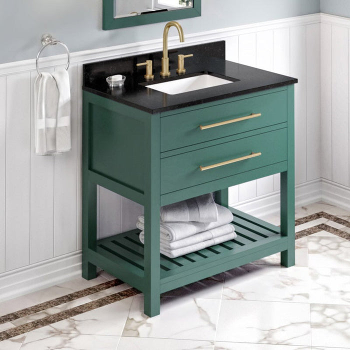 Jeffrey Alexander Wavecrest 36-inch Single Bathroom Vanity Set - Luxe Vanity & Tub