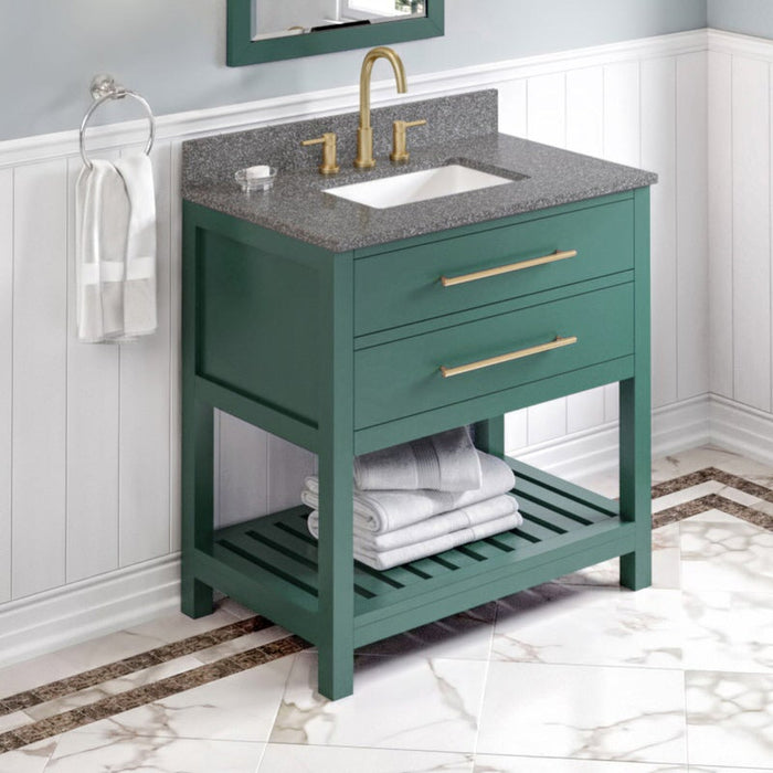 Jeffrey Alexander Wavecrest 36-inch Single Bathroom Vanity Set - Luxe Vanity & Tub