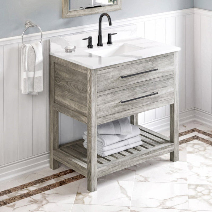 jeffrey alexander wavecrest 36-inch single bathroom vanity with top in grey from home luxury usa