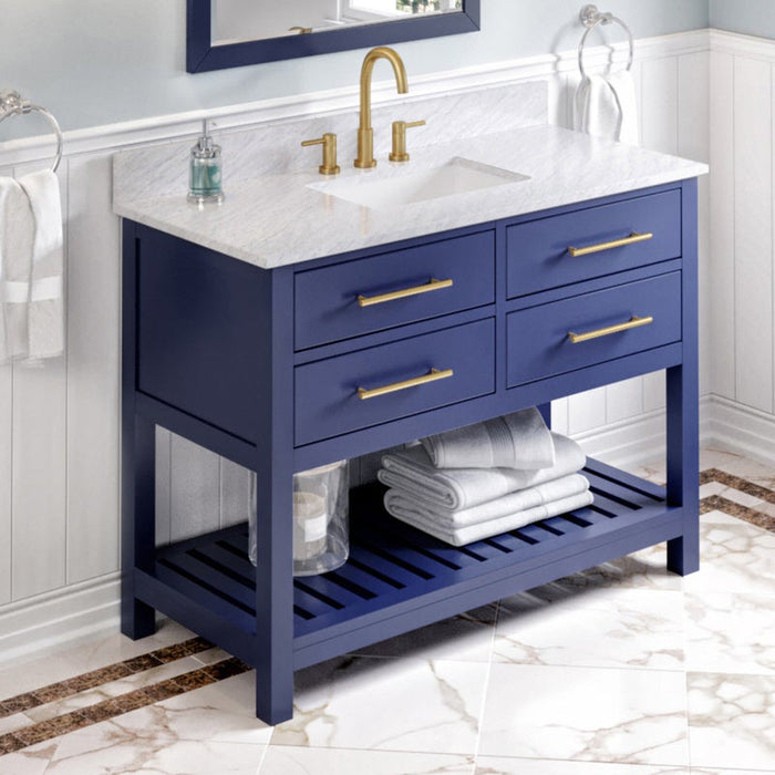 Jeffrey Alexander Wavecrest 48-inch Single Bathroom Vanity Set - Luxe Vanity & Tub