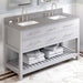 jeffrey alexander wavecrest 60-inch double sink bathroom vanity with top in grey from home luxury usa