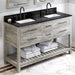 jeffrey alexander wavecrest 60-inch double sink bathroom vanity with top in grey from home luxury usa