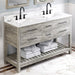 jeffrey alexander wavecrest 60-inch double sink bathroom vanity with top in white from home luxury usa