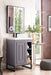 Alicante 24" Single Vanity, Gray Smoke, Matte Black w/ White Glossy Composite Stone Top - Luxe Vanity & Tub