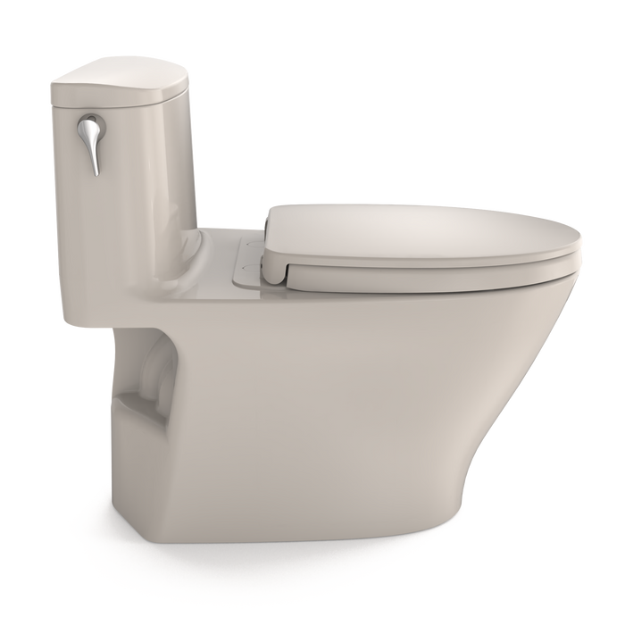 TOTO Nexus 1.28 GPF One Piece Elongated Chair Height Toilet with Tornado Flush Technology - Seat Included - Luxe Vanity & Tub