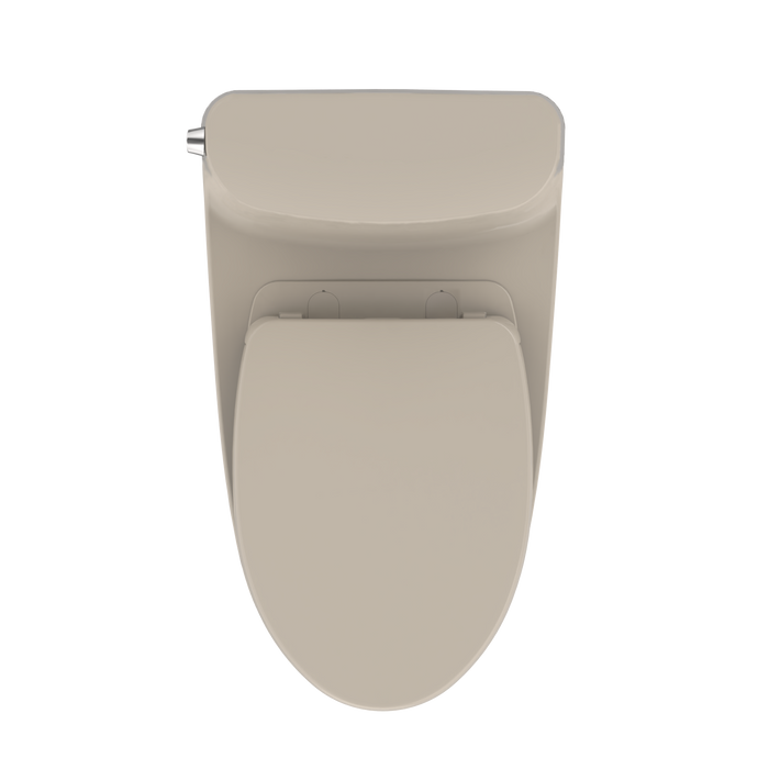 TOTO Nexus 1.28 GPF One Piece Elongated Chair Height Toilet with Tornado Flush Technology - Seat Included - Luxe Vanity & Tub