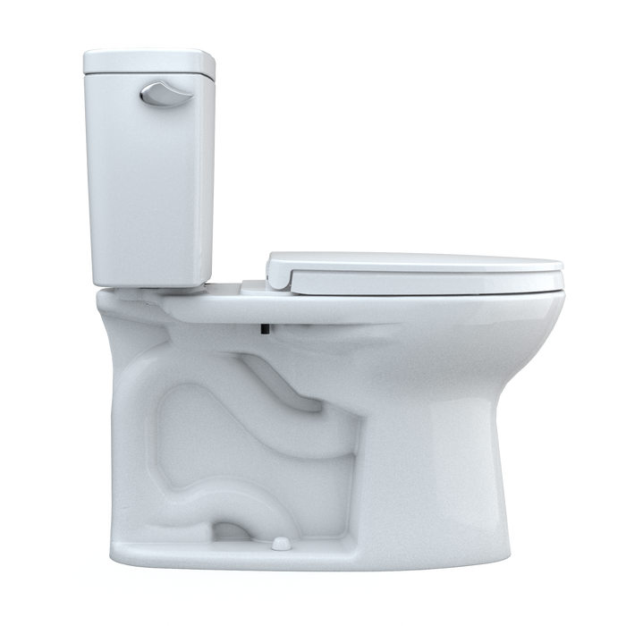 TOTO Drake 1.28 GPF Two Piece Elongated Toilet with Left Hand Lever - Seat Included - Luxe Vanity & Tub