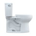 TOTO Drake 1.28 GPF Two Piece Elongated Toilet with Left Hand Lever - Seat Included - Luxe Vanity & Tub