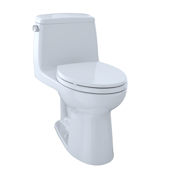 TOTO Eco UltraMax One Piece Elongated 1.28 GPF Toilet with E-Max Flush System - SoftClose Seat Included - Luxe Vanity & Tub