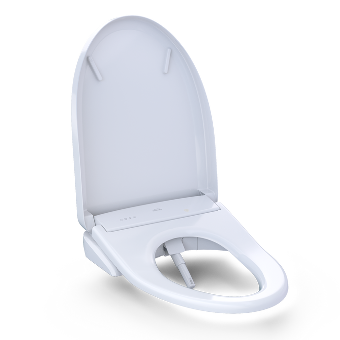 TOTO S7 Washlet Elongated Bidet Toilet Seat with EWATER+ Wand / Bowl Cleaning, PREMIST, Contemporary Lid, and Auto / Remote Flush Compatible - Luxe Vanity & Tub