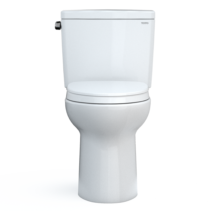 TOTO Drake 1.28 GPF Two Piece Elongated Toilet with Left Hand Lever - Seat Included - Luxe Vanity & Tub