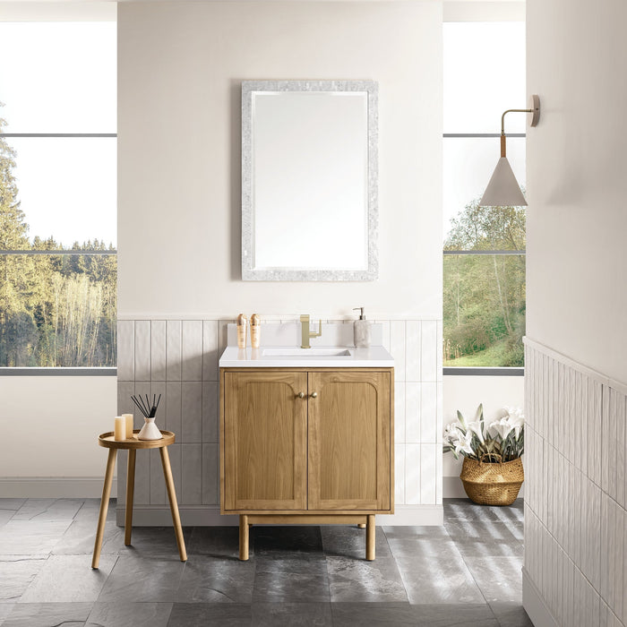 Laurent 30" Single Vanity in Light Natural Oak