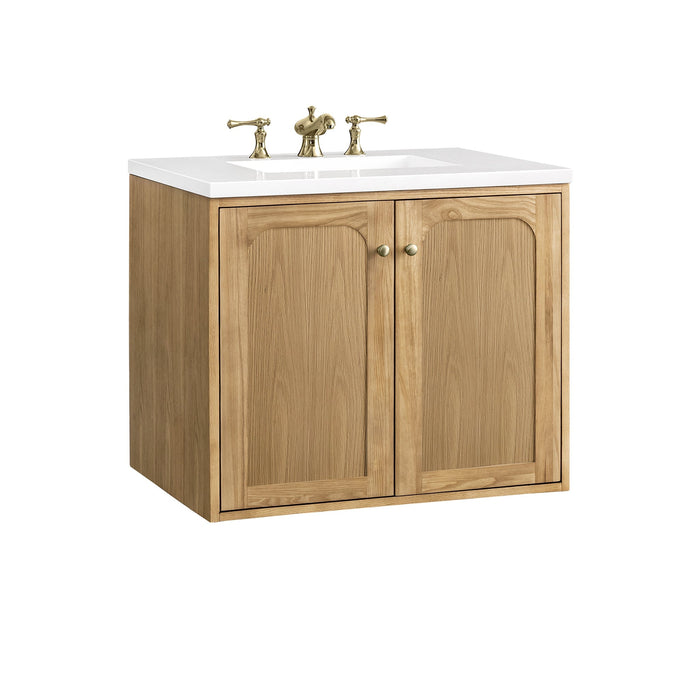 Laurent 30" Single Vanity Single Bathroom Vanity James Martin Vanities Eternal Jasmine Pearl Quartz 