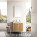 Laurent 30" Single Vanity Single Bathroom Vanity James Martin Vanities Arctic Fall Solid Surface 