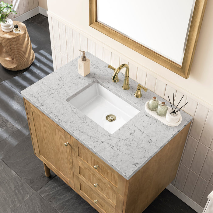 Laurent 36" Single Vanity in Light Natural Oak