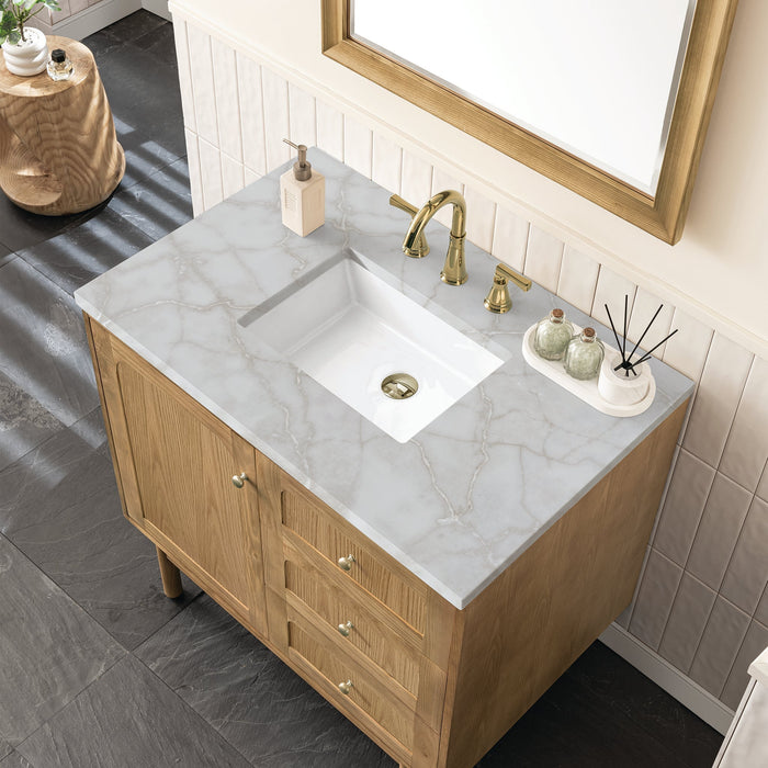 Laurent 36" Single Vanity in Light Natural Oak