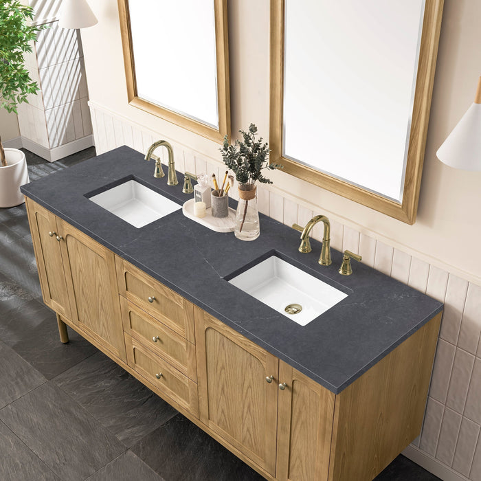 Laurent 72" Double Vanity in Light Natural Oak